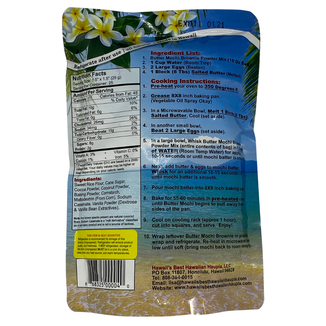 Hawaii's Best - Hawaiian Butter Mochi Brownie Mix, image 2 of 2