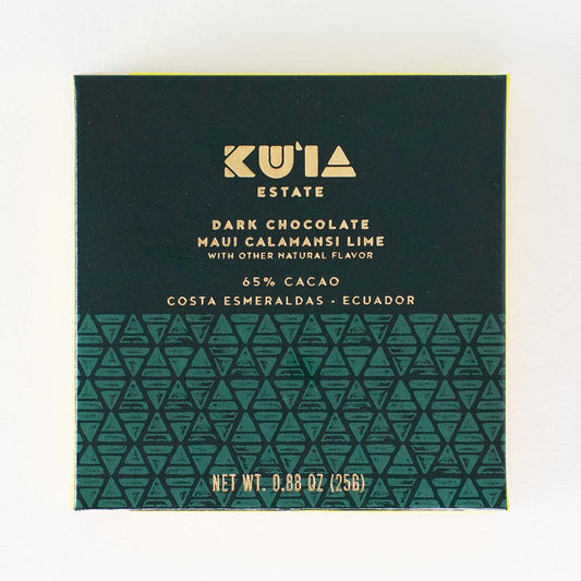 Calamansi Lime Dark Chocolate Bar, Confection from Maui Kuʻia Estate Chocolate