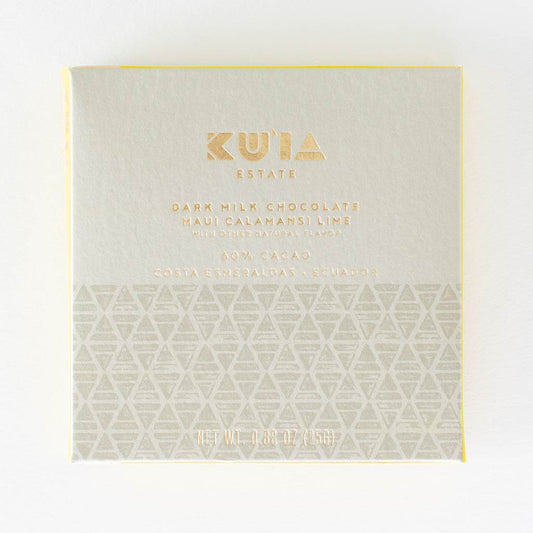 Calamansi Lime Dark Milk Chocolate Bar, Confection from Maui Kuʻia Estate Chocolate