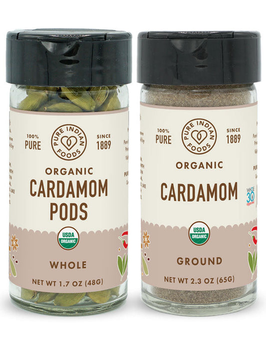 Cardamom Green, Certified Organic, Herbs & Spices from Pure Indian Foods