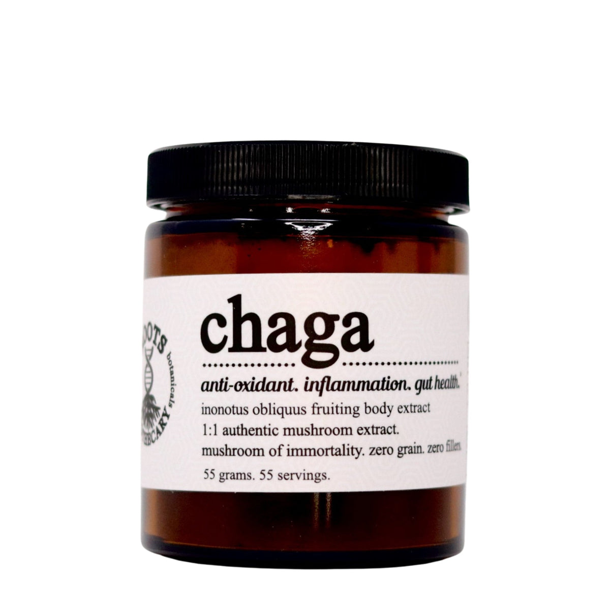 chaga mushroom extract. organic, Supplement from Roots Apothecary