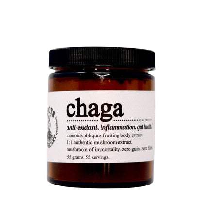 chaga mushroom extract. organic, Supplement from Roots Apothecary