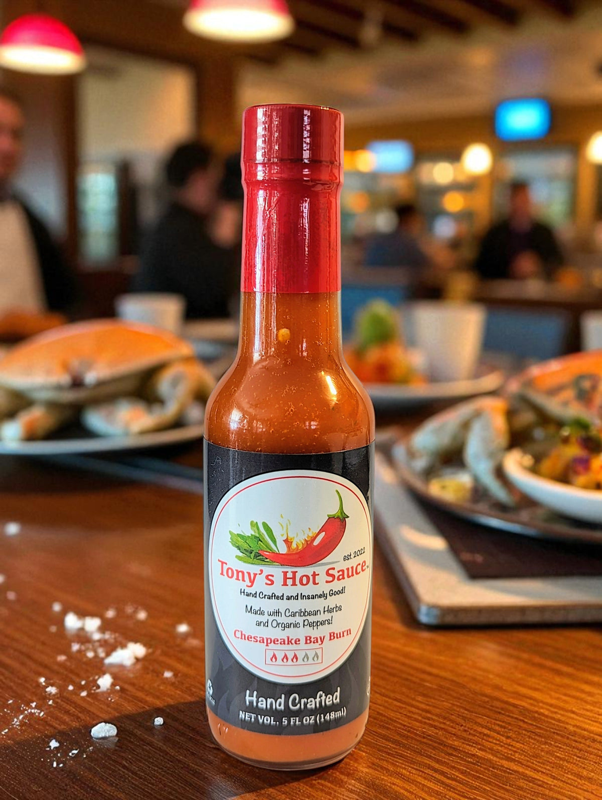 Tony's Handcrafted Hot Sauce- Chesapeake Bay Burn 5oz Bottle, Hot Sauce from Tony's Hot Sauce Company