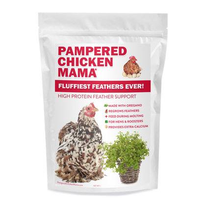 Fluffiest Feathers Ever! Chicken Feed Supplement For Great Feathers from Dahlia Pets