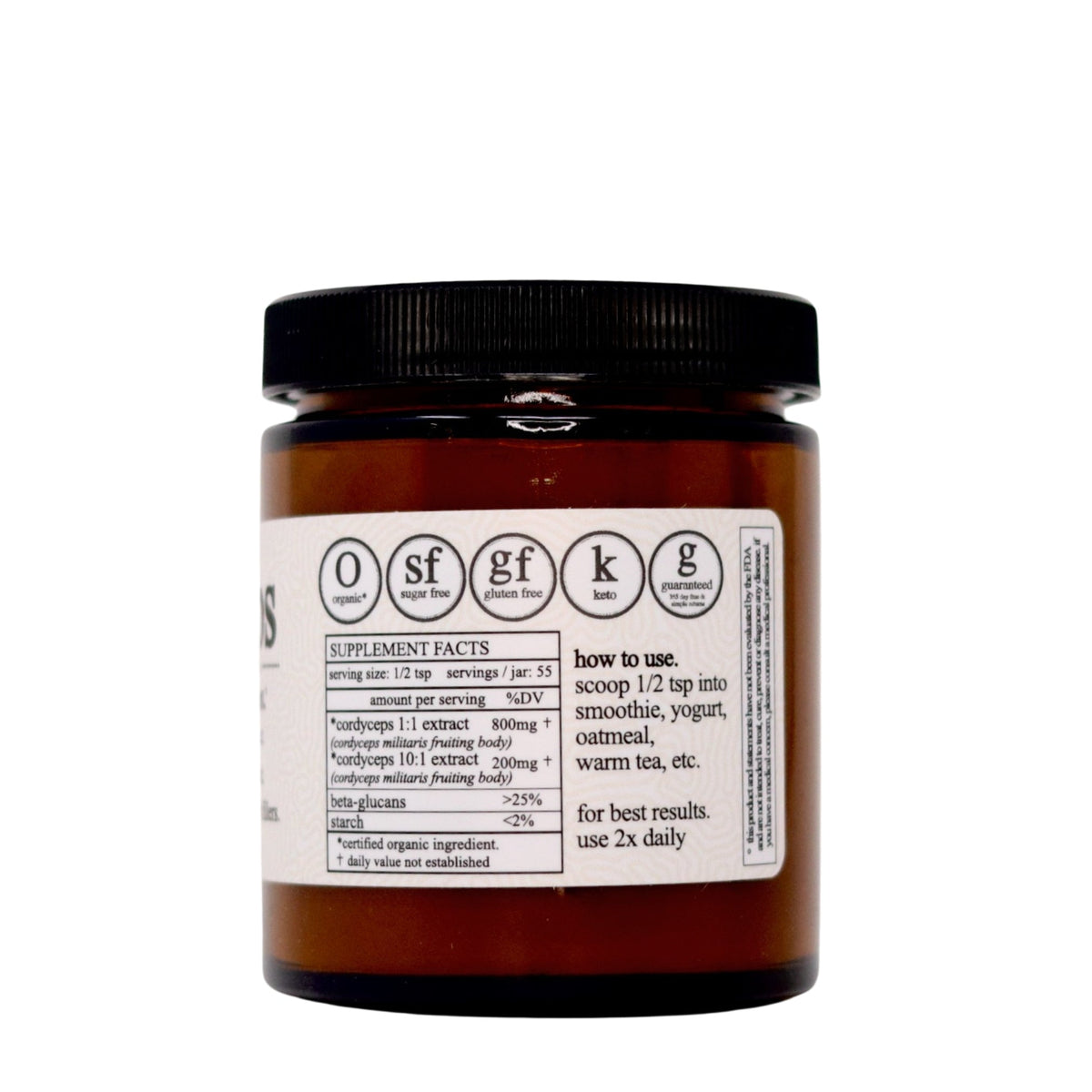 cordyceps mushroom extract. organic, Supplement from Roots Apothecary