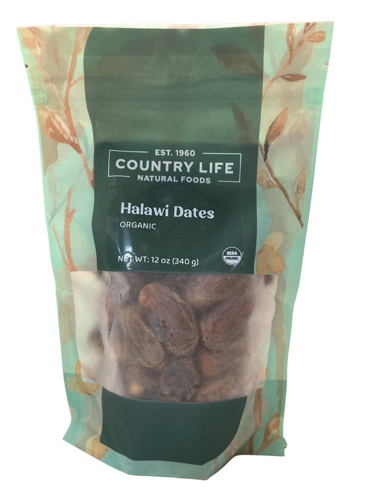 Dates, Halawi, Whole, Organic from Country Life Natural Foods