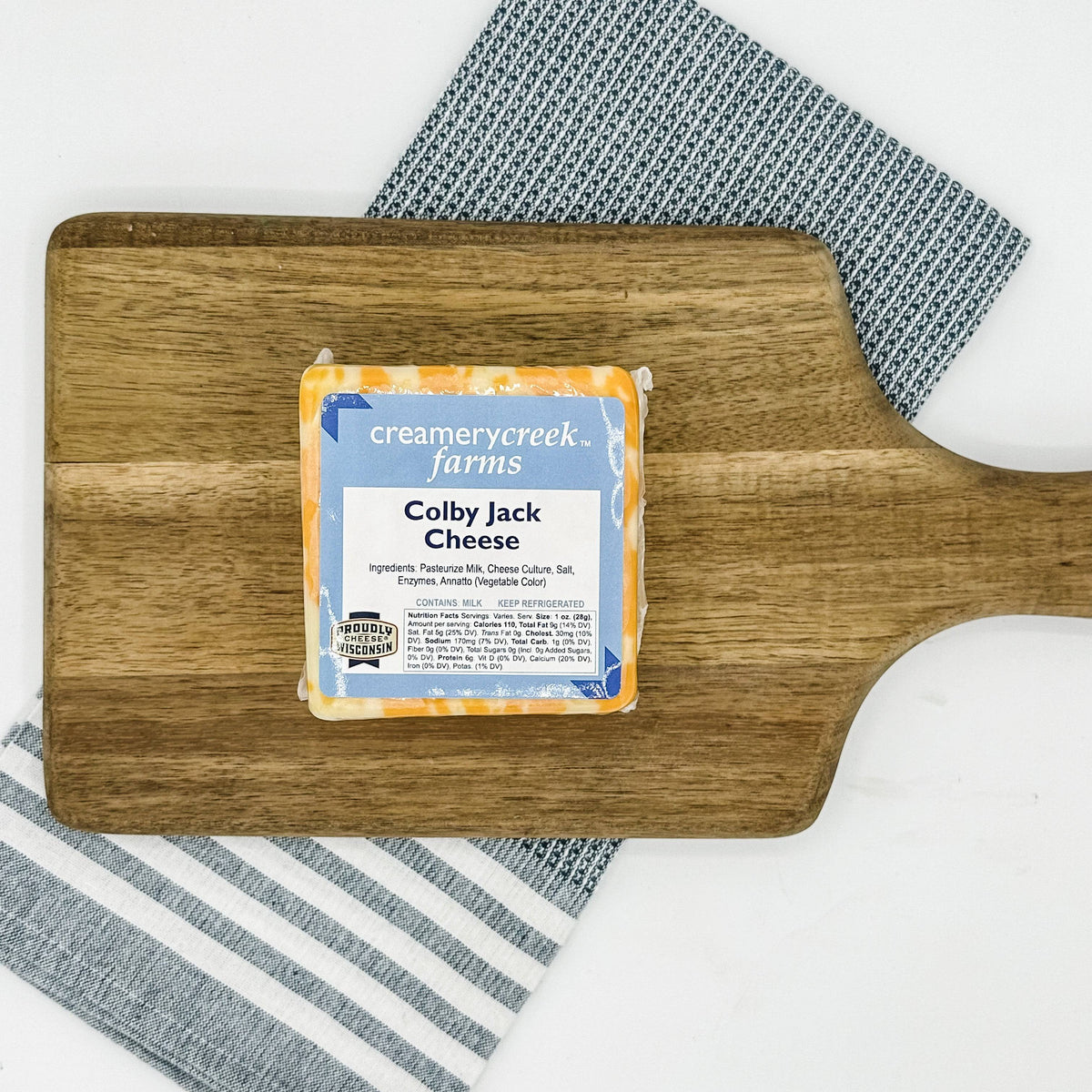 Wisconsin Colby Jack Marble Cheese from Creamery Creek Farms