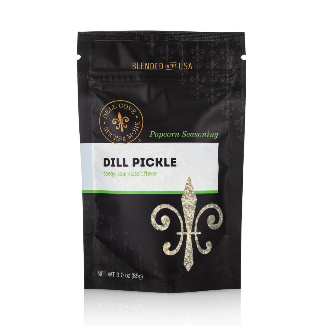 Dill Pickle Popcorn Seasoning | Tangy Gourmet Popcorn Salt