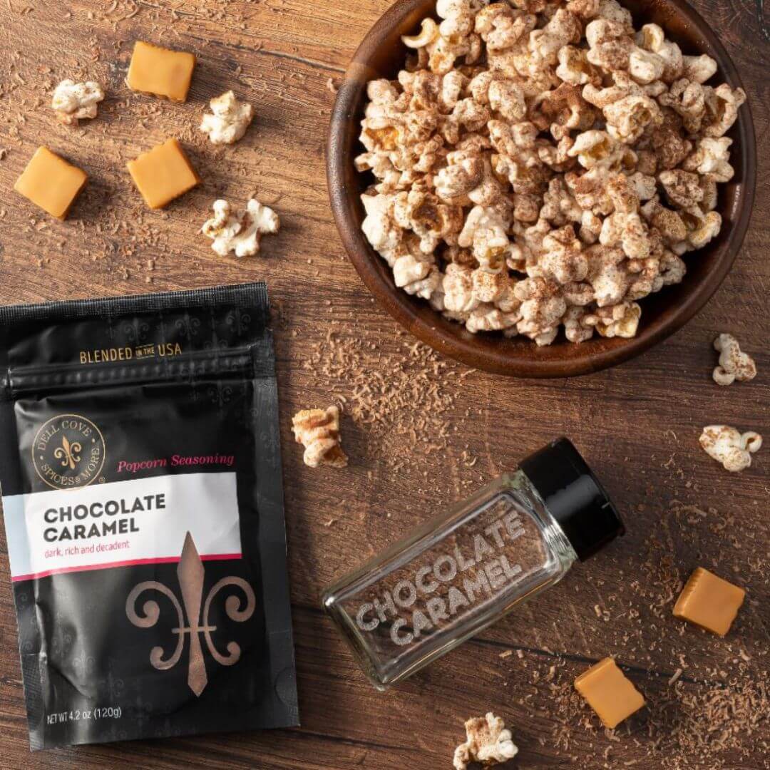 Chocolate Caramel Popcorn Seasoning | Sweet Gourmet Treat