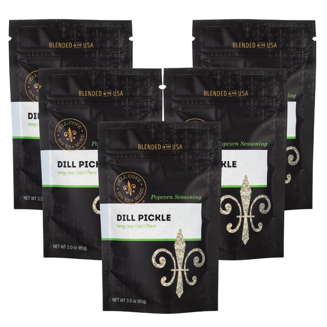 Dill Pickle Popcorn Seasoning | Tangy Gourmet Popcorn Salt