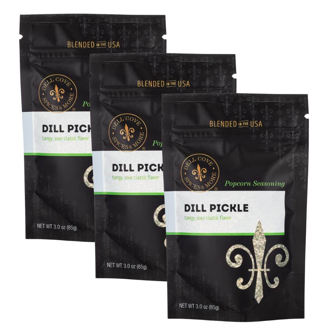 Dill Pickle Popcorn Seasoning | Tangy Gourmet Popcorn Salt
