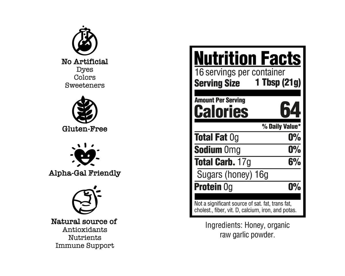 Drizzlers Garlic Honey, Condiment from Yes Honey