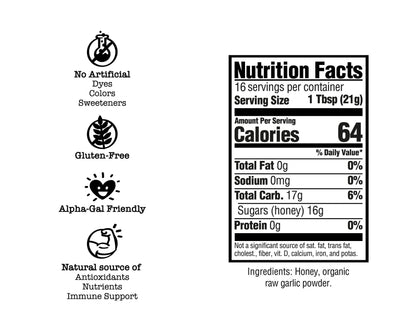 Drizzlers Garlic Honey, Condiment from Yes Honey
