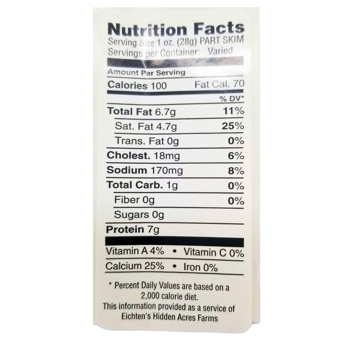 Eichtens Baby Swiss 1/2 lb Wedge Aged 2 Year, image 3 of 3