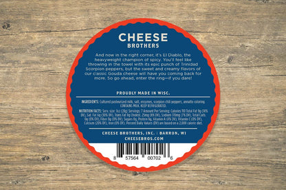 El Diablo - Scorpion Pepper Gouda, Cheese from Cheese Brothers, Inc.