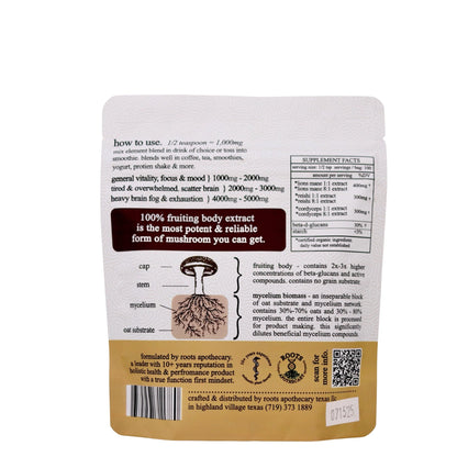 elemental mushroom blend, Supplement from Roots Apothecary