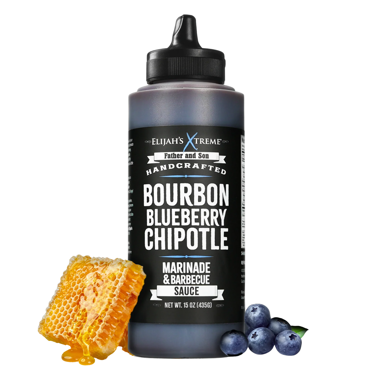 Bourbon Blueberry Chipotle BBQ Sauce & Marinade, BBQ Sauce from Elijah's Xtreme