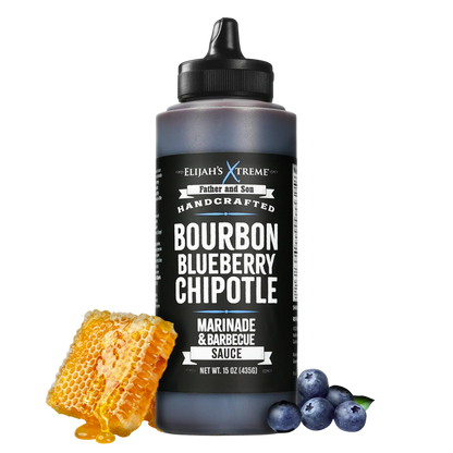 Bourbon Blueberry Chipotle BBQ Sauce & Marinade, BBQ Sauce from Elijah's Xtreme