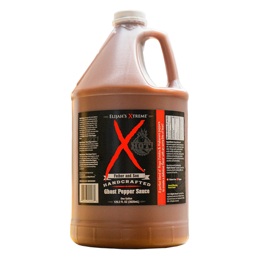 Ghost Pepper Hot Sauce Gallon (128oz) by Elijah's Xtreme