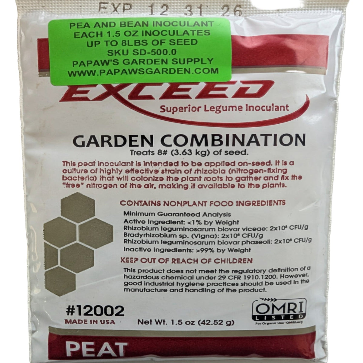 PAPAW'S GARDEN SUPPLY LLC "HELPING THE NEXT GENERATION GROW"! GARDEN INOCULANT FOR PEAS AND BEANS, image 2 of 5