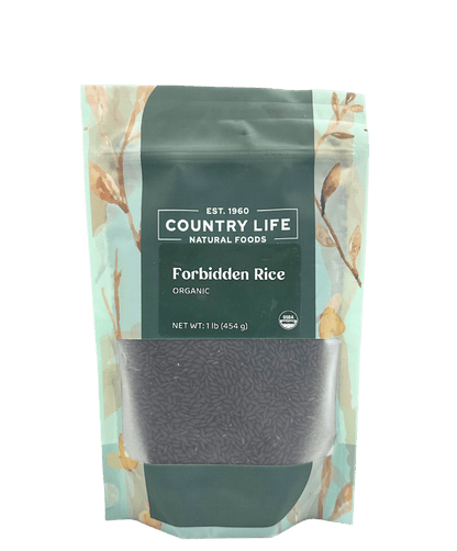 Forbidden Rice, Black, Organic (Black Pearl Rice), Grains, Rice & Cereal from Country Life Natural Foods