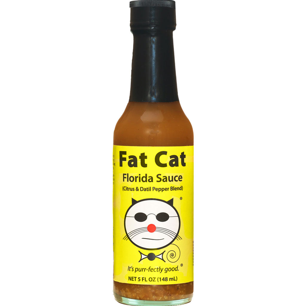 Florida Sauce Citrus and Datil Pepper Blend, Hot Sauce from Fat Cat Gourmet Hot Sauces & Specialty Condiments