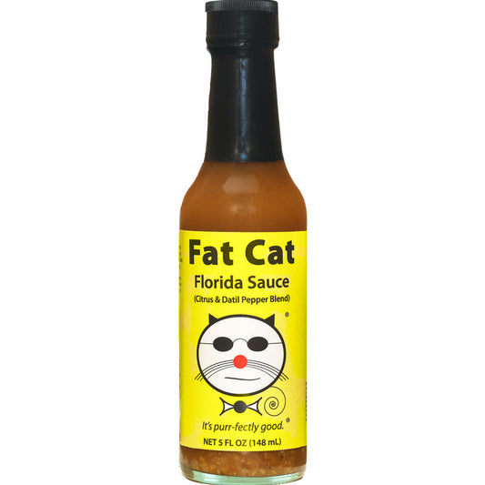 Florida Sauce Citrus and Datil Pepper Blend, Hot Sauce from Fat Cat Gourmet Hot Sauces & Specialty Condiments