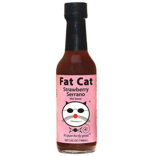 Strawberry Serrano Hot Sauce, Hot Sauce from Fat Cat Gourmet Hot Sauces & Specialty Condiments