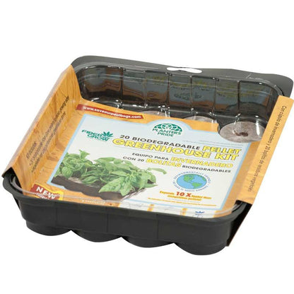 Fiber Grow Greenhouse Kit - 20 Pellet, Garden from Grow Organic