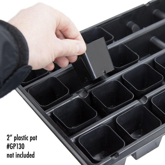 Carrying Tray - Plastic Pot 2" Sq (Fits 32 Pots), Garden from Grow Organic