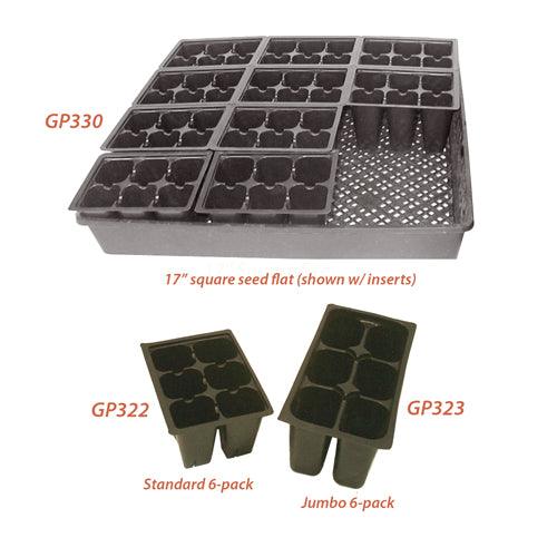 6-Pack Planting Containers - Standard (Sheet of 12), Garden from Grow Organic