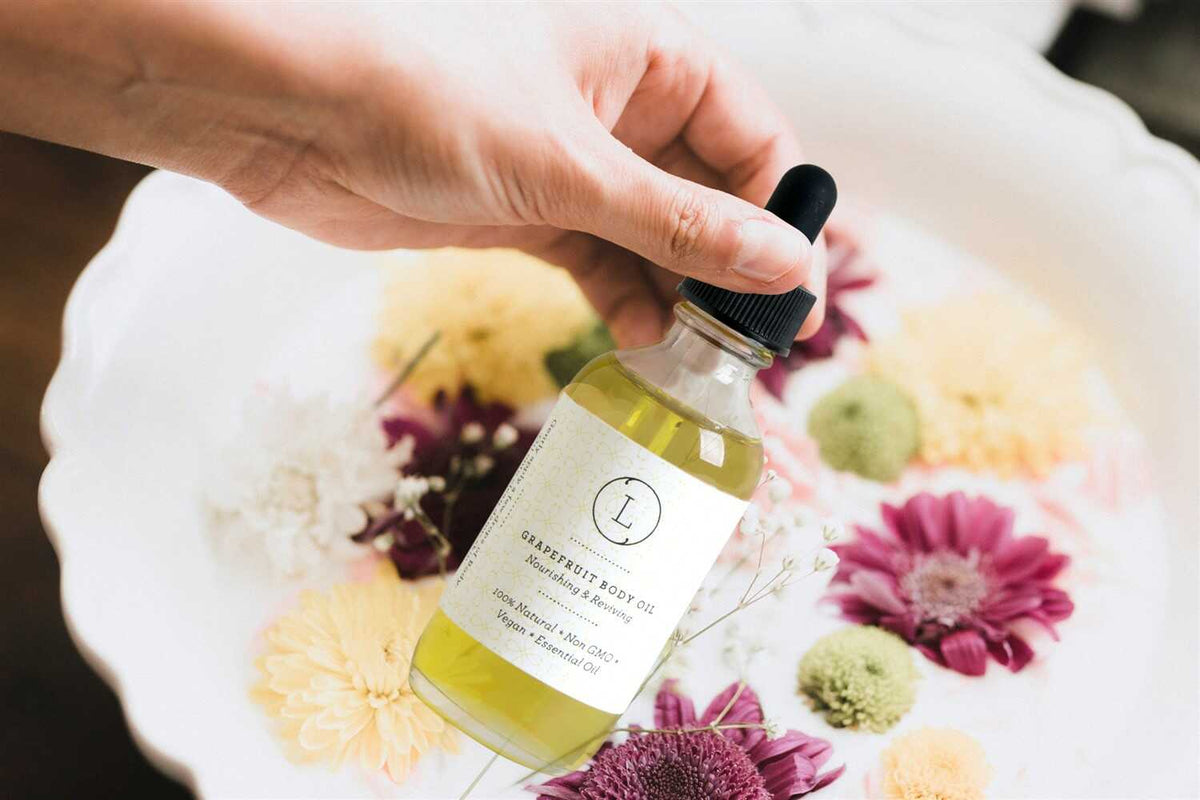 Moisturizing set with Grapefruit body oil and Body scrub, Health & Beauty from Lizush