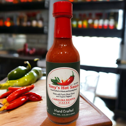 Tony's Handcrafted "Carolina Reaper" Hot Sauce 5 Oz, Hot Sauce from Tony's Hot Sauce Company