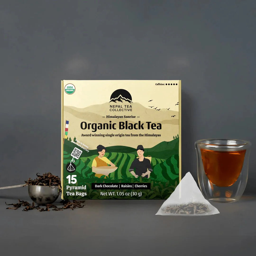Himalayan Sunrise (Special Black Tea) - 15 Pyramid Tea Bags by Nepal Tea