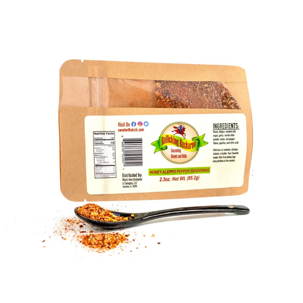 Honey Aleppo Pepper Seasoning Blend, Pantry from Rollicking Buckaroo