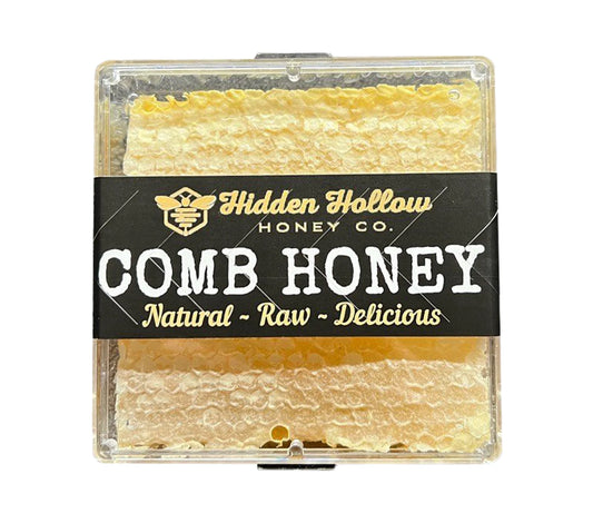 Comb Honey | Chunk Honey | All Natural | Raw Unfiltered Honey from Hidden Hollow Honey