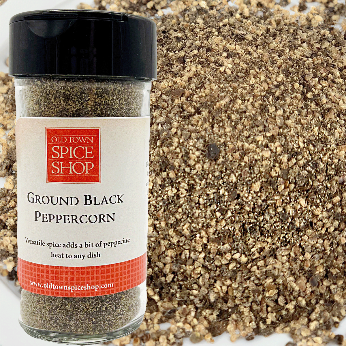 Black Peppercorn, Ground by Old Town Spice Shop