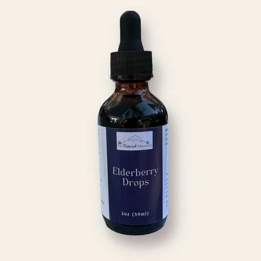 Elderberry Glycerin Drops - Organic & Kid Friendly, Herbal Supplements from The Natural Mama Co