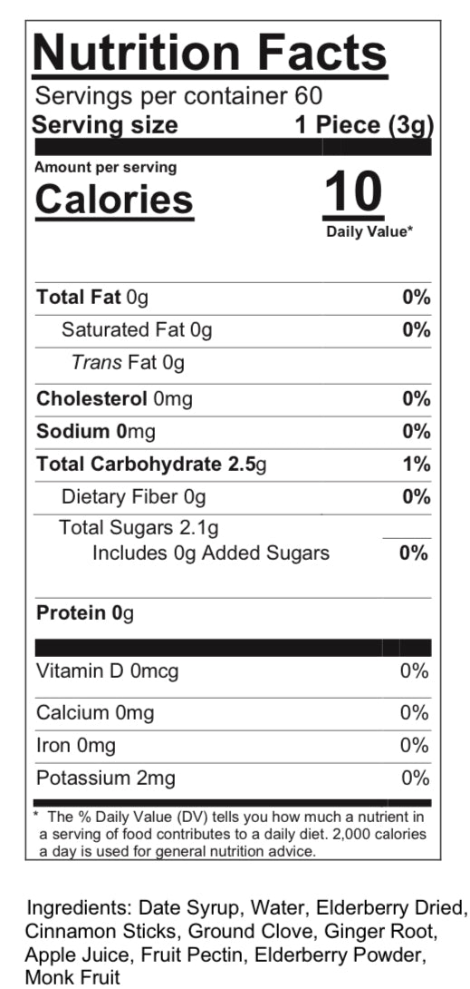 * Pre-order - ships 10/16 * | Elderberry Boost Gummies (60 count)
