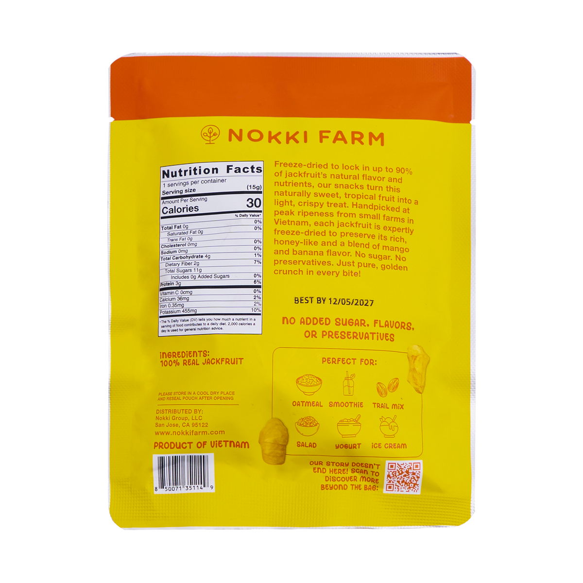 Freeze-Dried Jackfruit