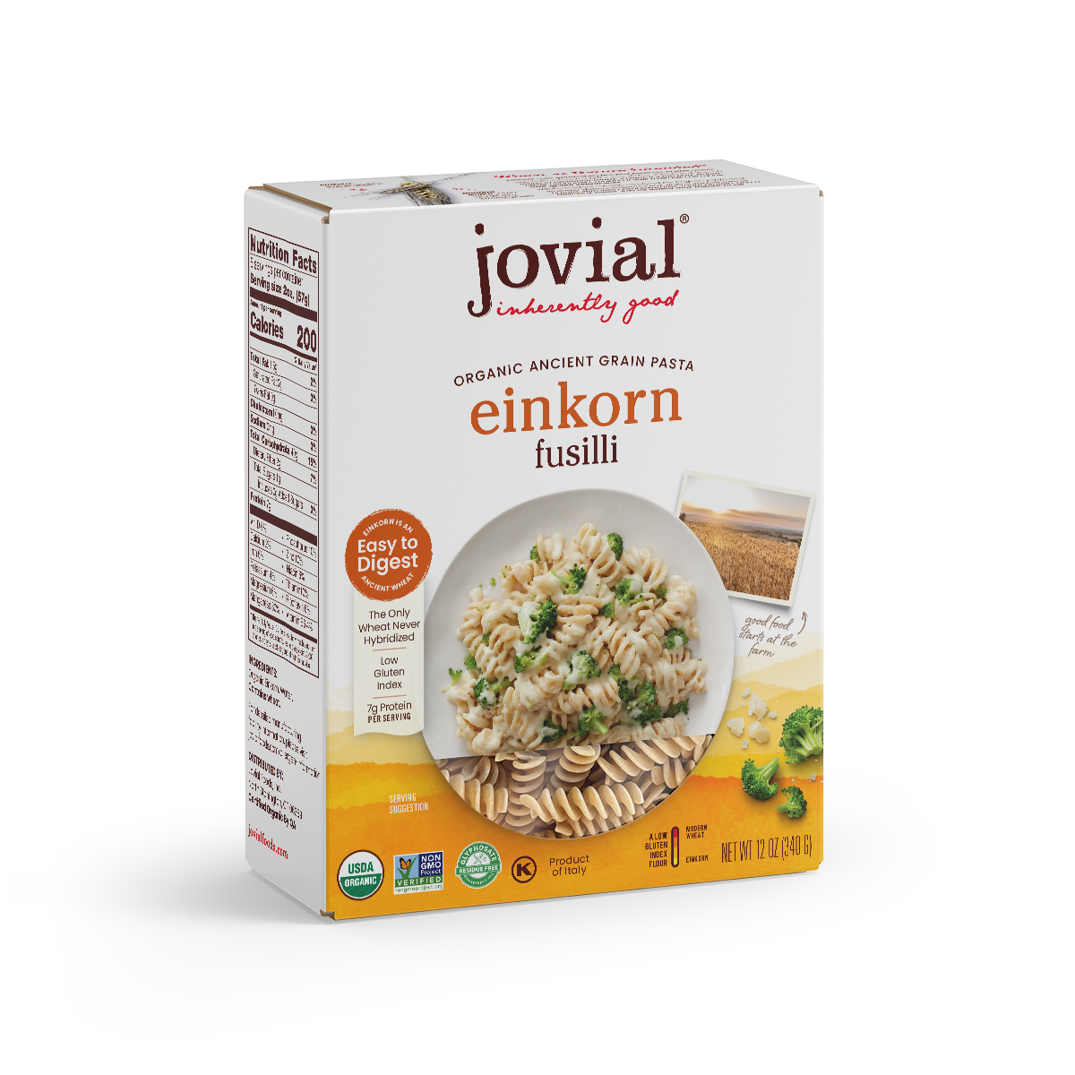 Organic Einkorn Traditional Fusilli from Jovial Foods, Inc