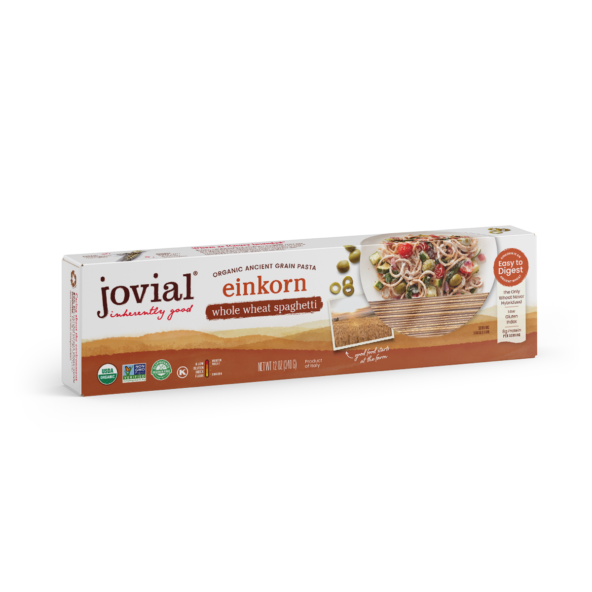 Organic Einkorn Whole Wheat Spaghetti from Jovial Foods, Inc