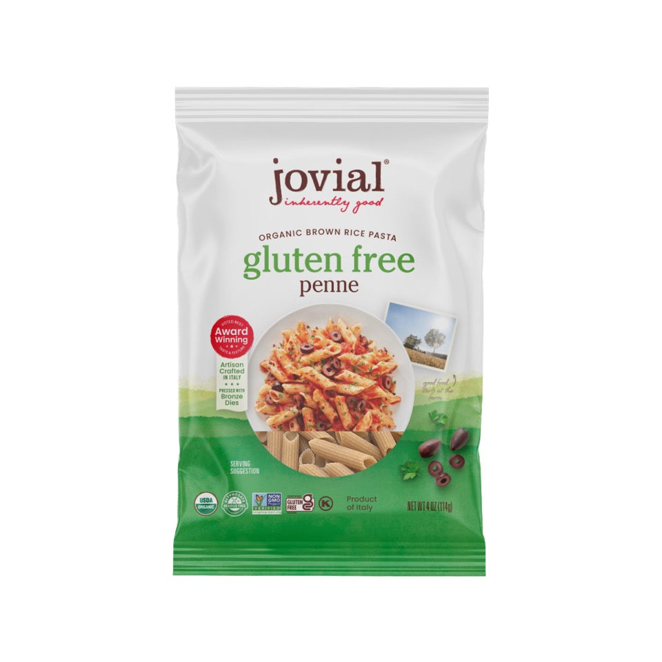 Organic Gluten Free Brown Rice Penne Single Serving by Jovial Foods