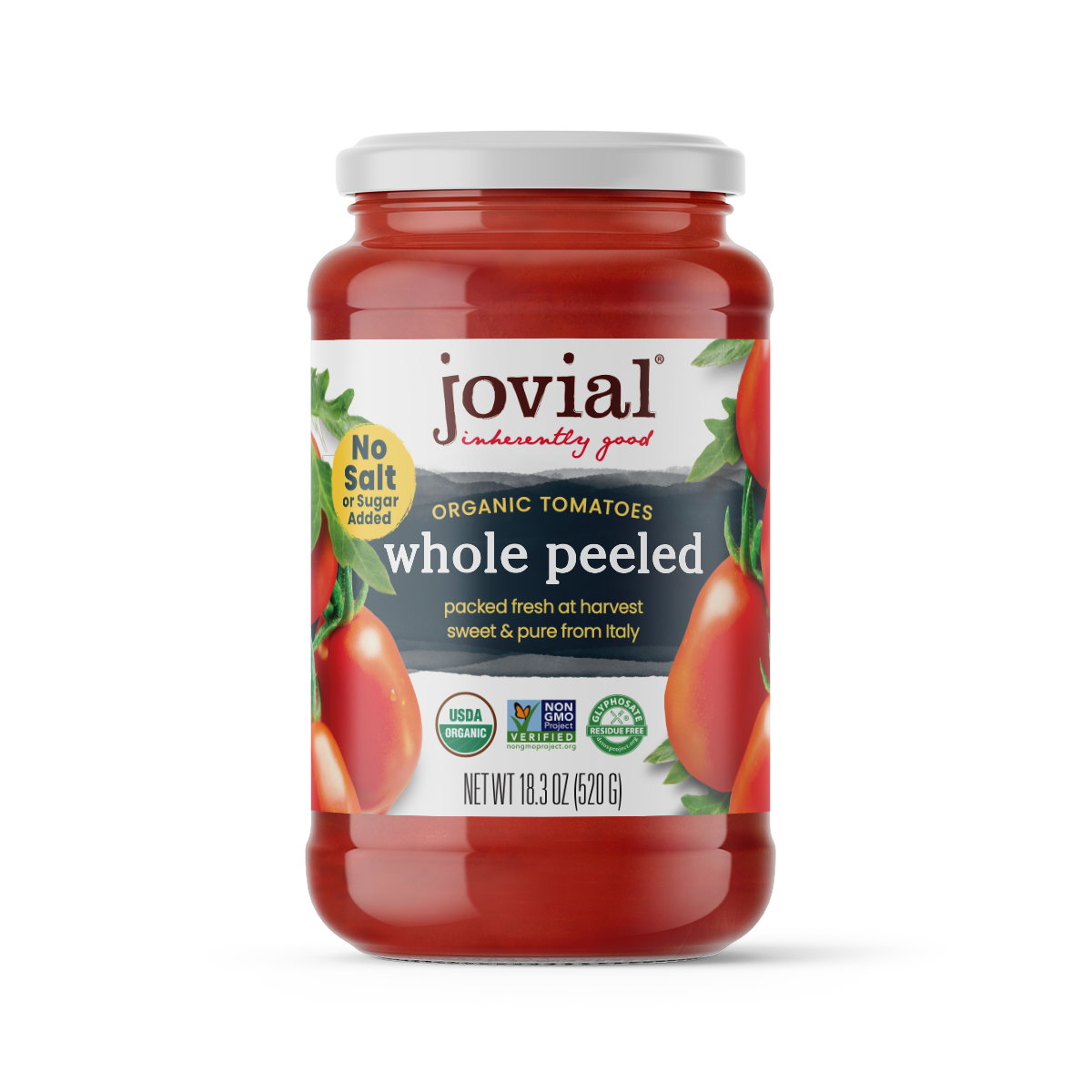 Organic Italian Whole Peeled Tomatoes from Jovial Foods, Inc