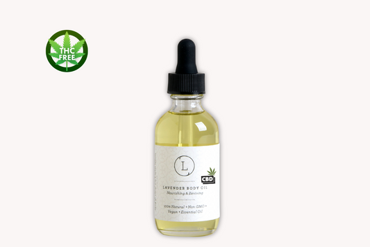 CBD Lavender Body Oil with CBD, Natural Moisturizing Body Oil (THC free), Health & Beauty from Lizush
