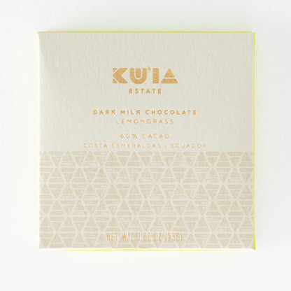 Lemongrass Dark Milk Chocolate Bar, Confection from Maui Kuʻia Estate Chocolate