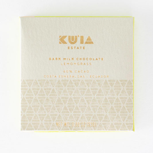 Lemongrass Dark Milk Chocolate Bar, Confection from Maui Kuʻia Estate Chocolate