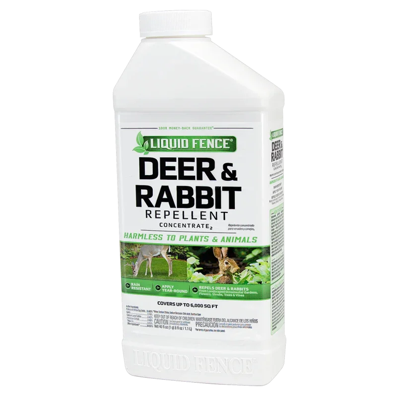 Liquid Fence - Deer & Rabbit Repellent, Concentrate (40 oz), Garden from Grow Organic