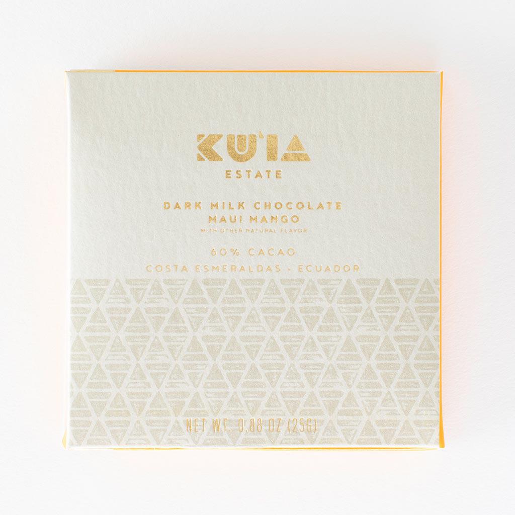 Mango Dark Milk Chocolate Bar, Confection from Maui Kuʻia Estate Chocolate