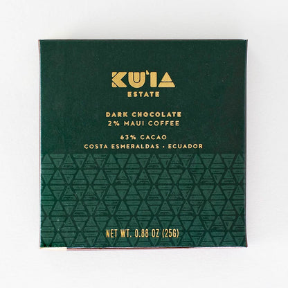 Maui Mokka® Coffee Dark Chocolate Bar, Confection from Maui Kuʻia Estate Chocolate